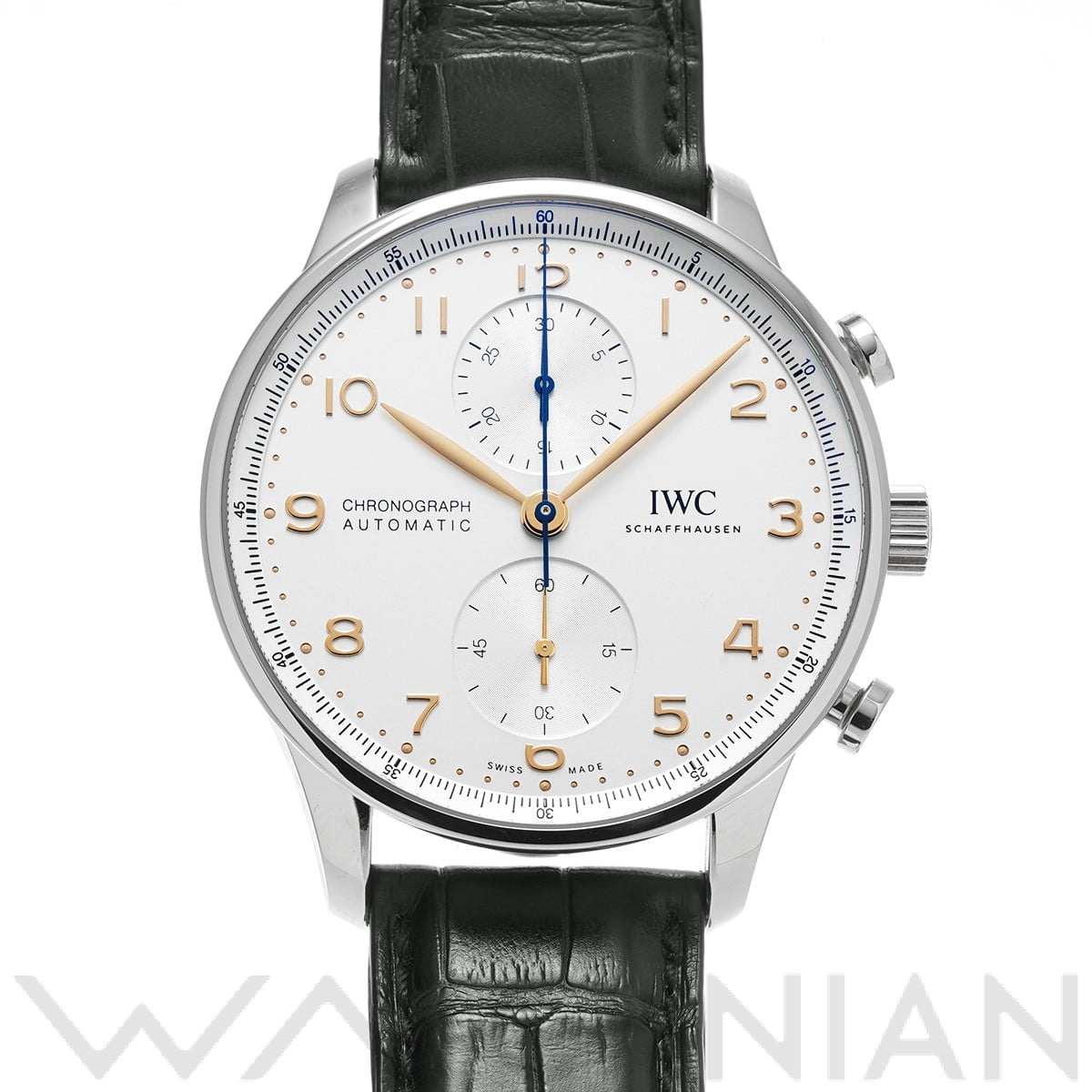 IWC ポルトギーゼ クロノグラフ IW371604 シルバー メンズ 時計 【中古】【wristwatch】