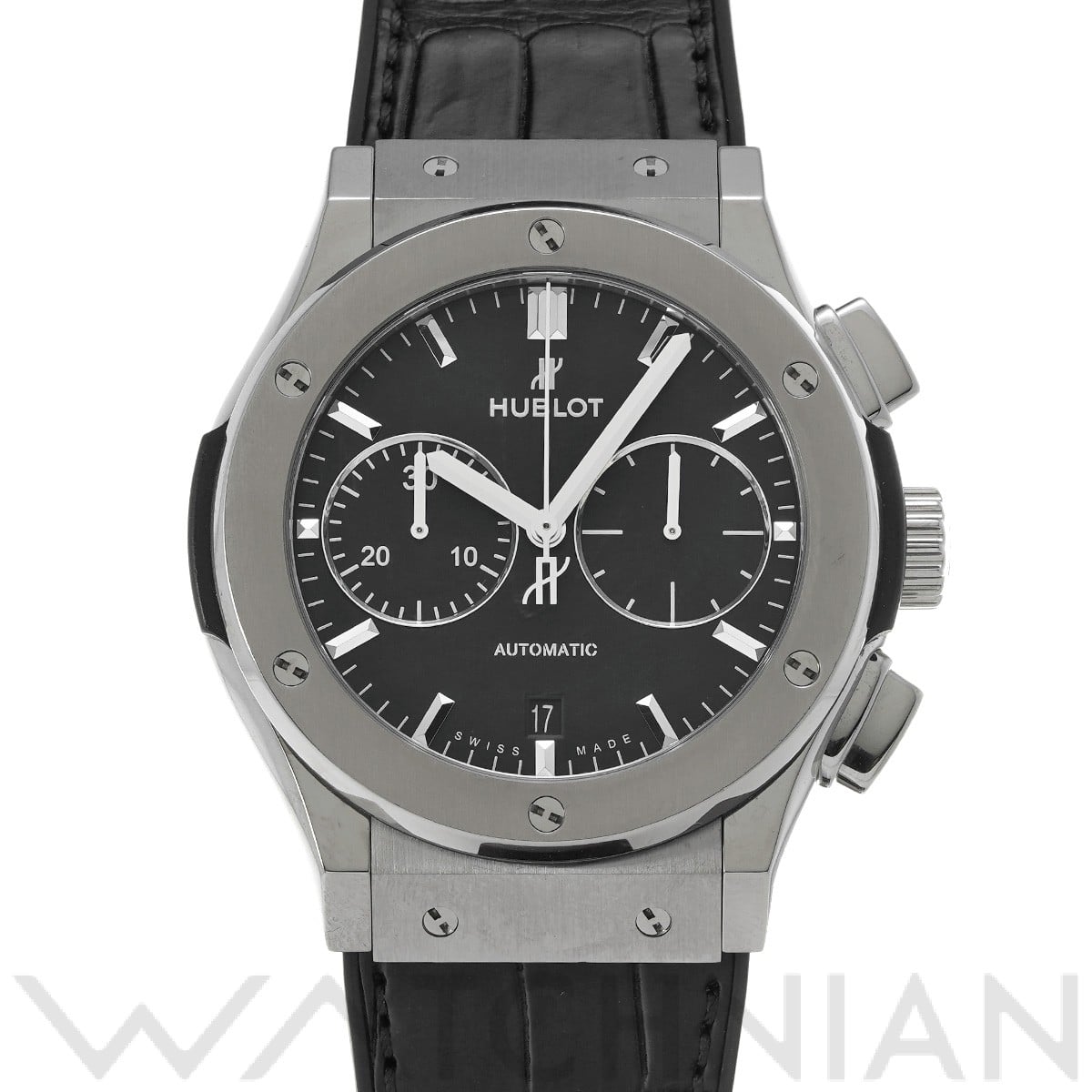 ウブロ クラシックフュージョン チタニウム クロノグラフ 521.NX.1171.LR マットブラック メンズ 時計 【中古】【wristwatch】