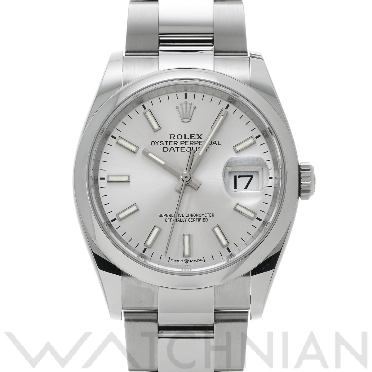 ロレックス デイトジャスト 36 126200 シルバー メンズ 時計 【中古】【wristwatch】