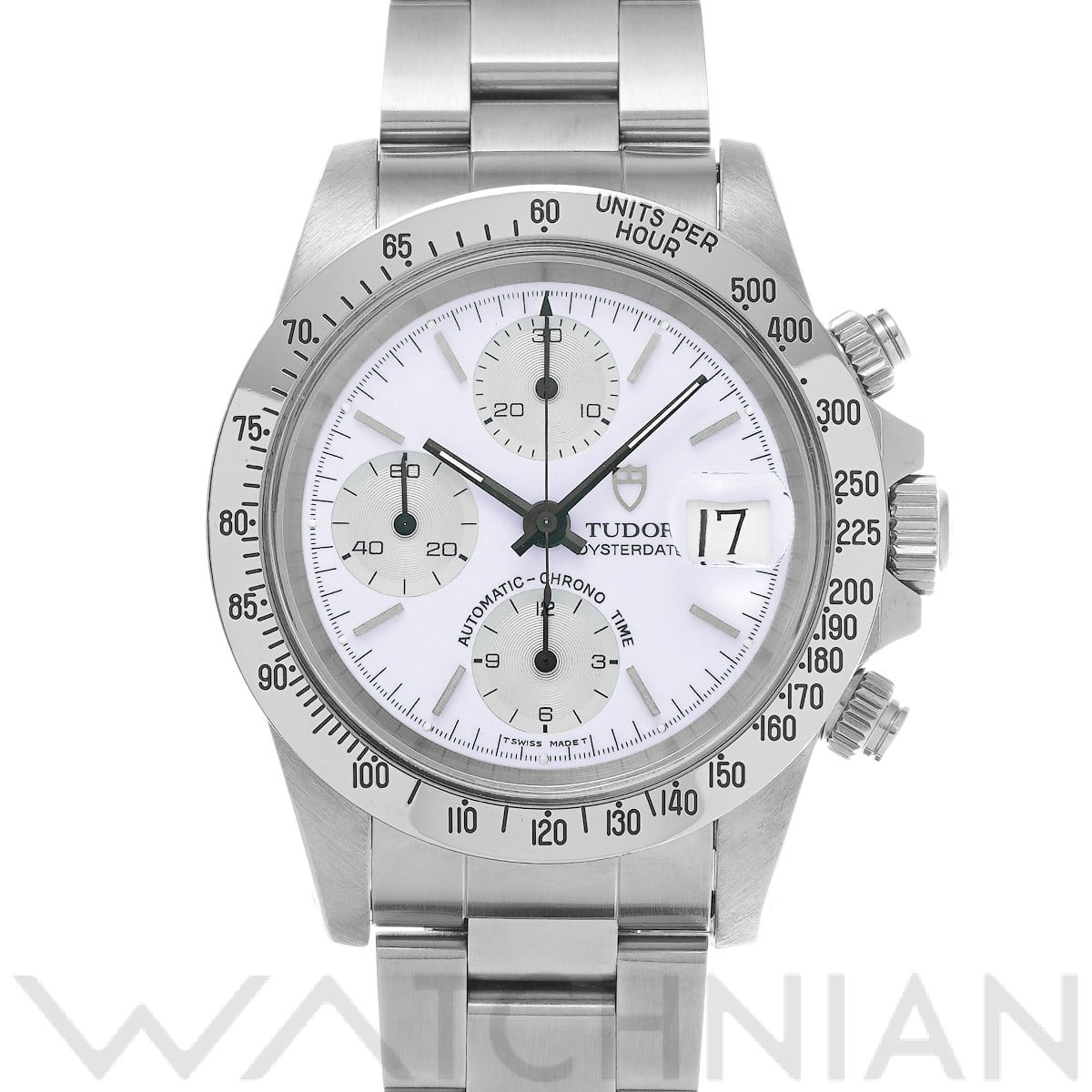 チューダー / チュードル / TUDOR クロノタイム 79180 ホワイト/シルバー メンズ 時計 【中古】【wristwatch】