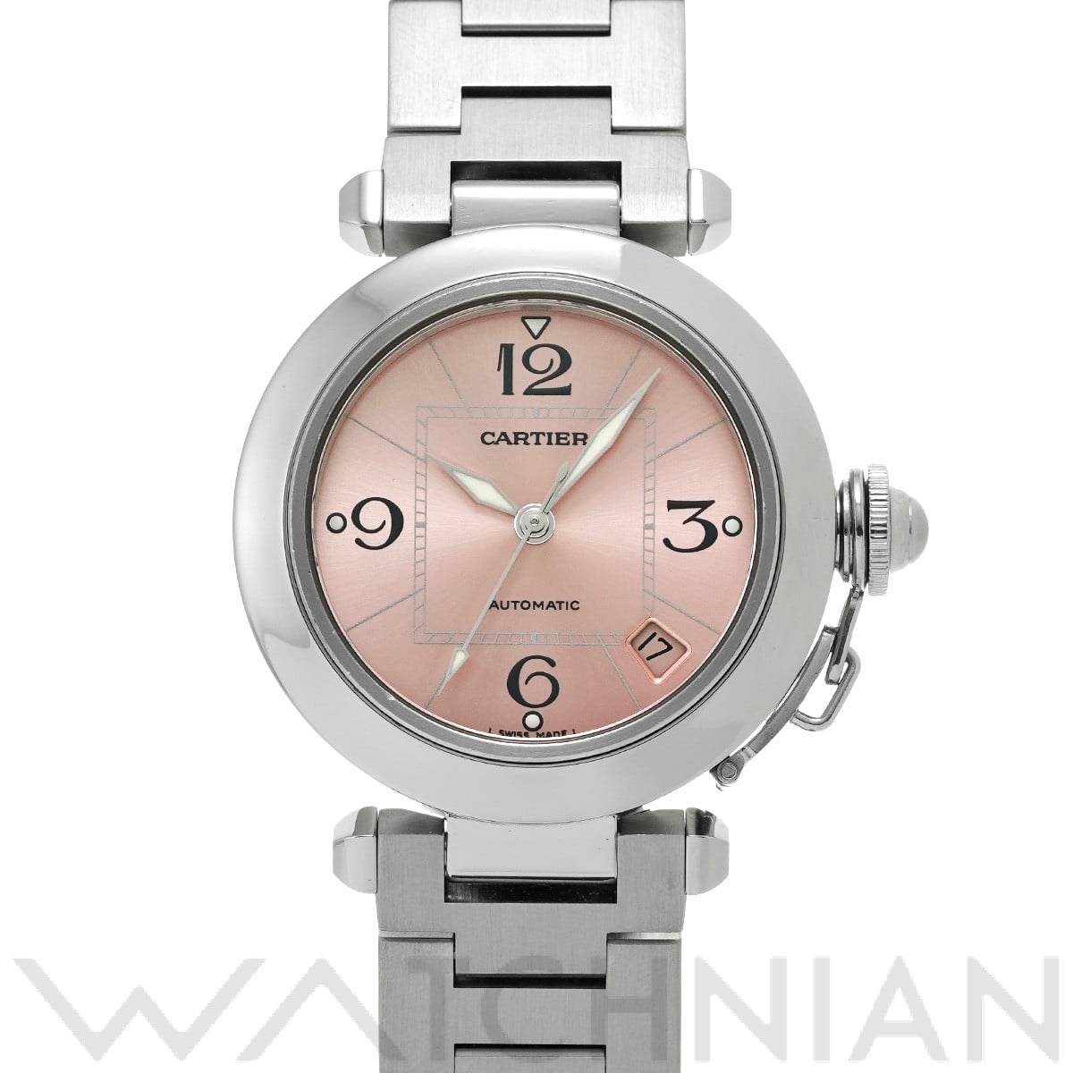 カルティエ パシャC W31075M7 ピンク ユニセックス 時計 【中古】【wristwatch】