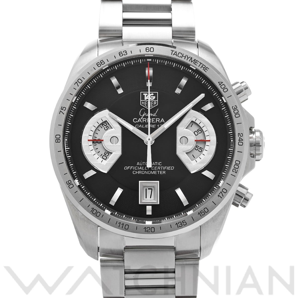 タグ ホイヤー / TAG HEUER グランドカレラ キャリバー17RS クロノグラフ CAV511A.BA0902 ブラック メンズ 時計 【中古】【wristwatch】