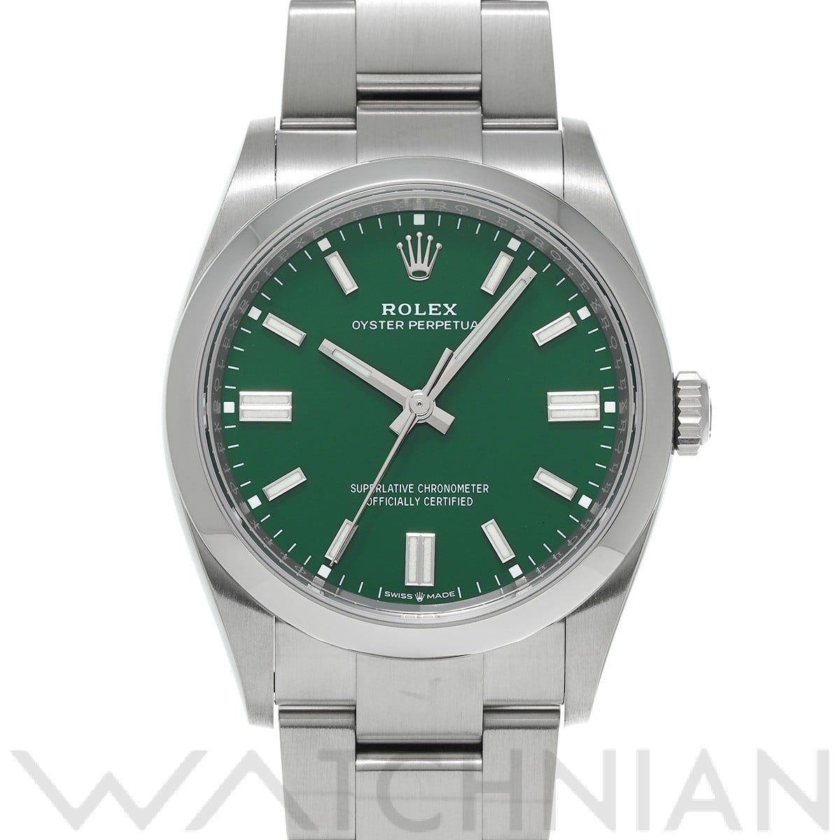 ロレックス オイスターパーペチュアル 36 126000 グリーン メンズ 時計 【中古】【wristwatch】
