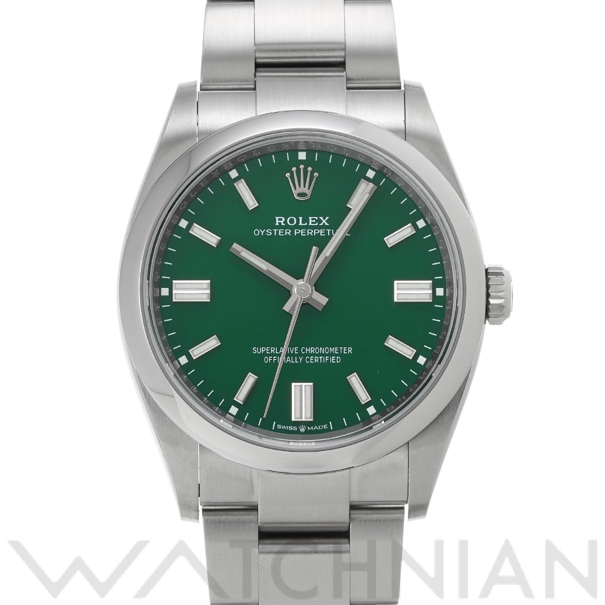 ロレックス オイスターパーペチュアル 36 126000 グリーン メンズ 時計 【中古】【wristwatch】