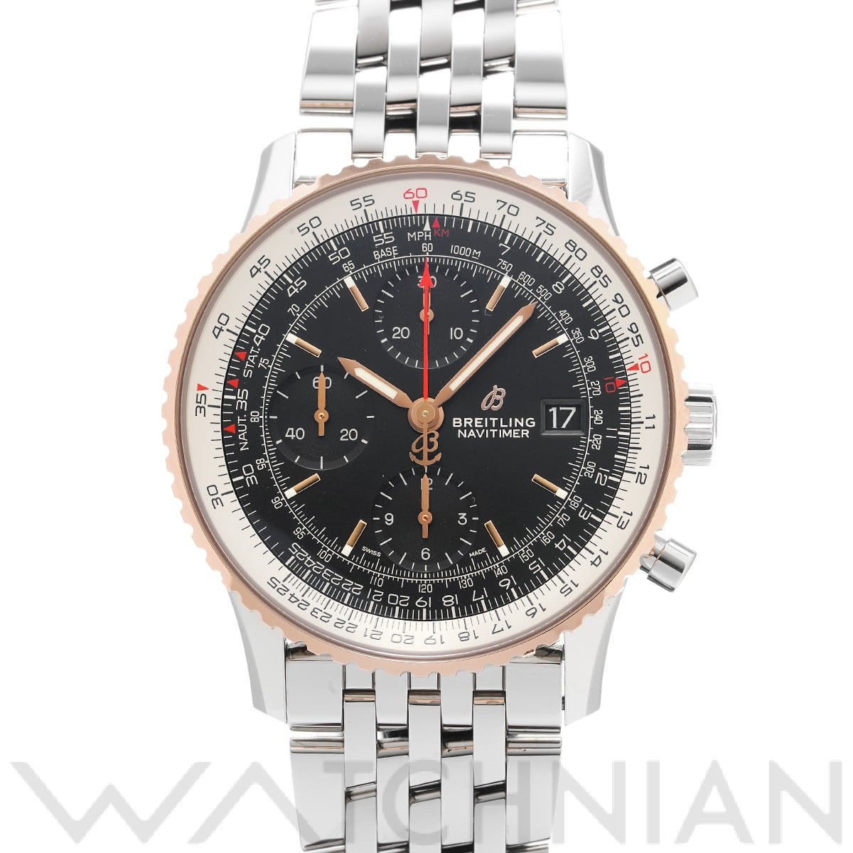 ブライトリング ナビタイマー クロノグラフ 41 U13324211B1A1 ブラック メンズ 時計 【中古】【wristwatch】