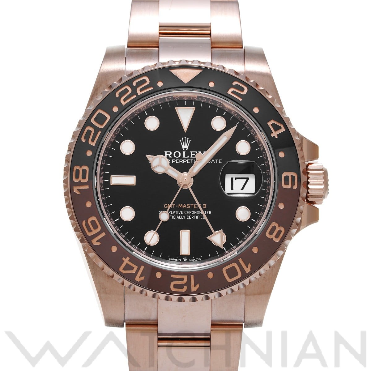 ロレックス GMTマスターII 126715CHNR ブラック メンズ 時計 【中古】【wristwatch】