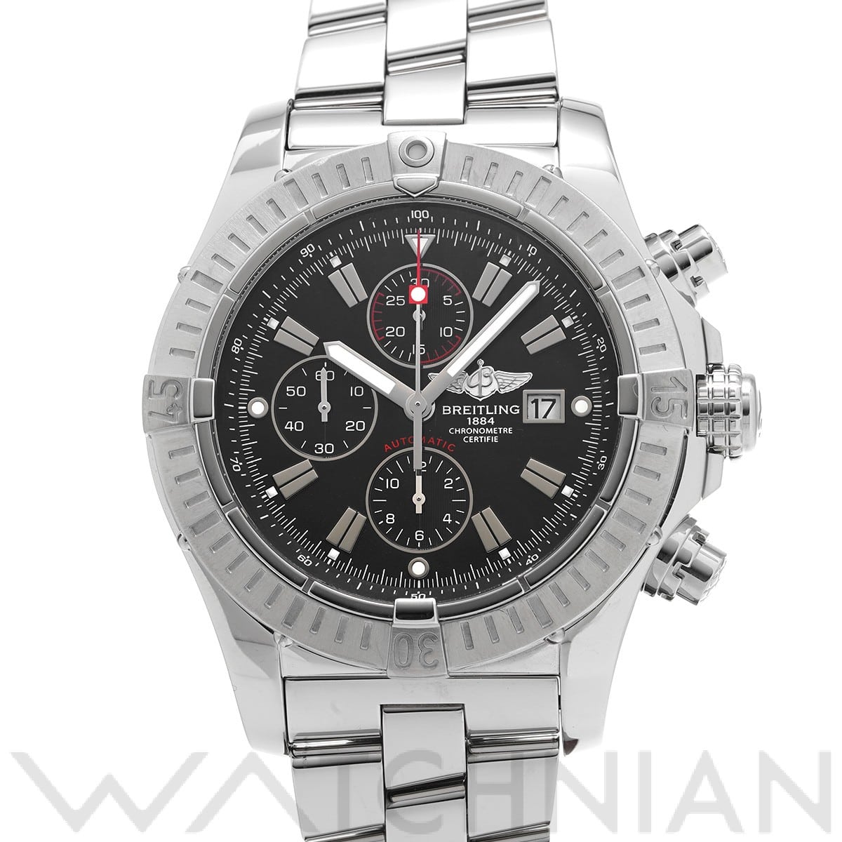ブライトリング / BREITLING スーパーアベンジャー A337B07PRS ブラック メンズ 時計 【中古】【wristwatch】