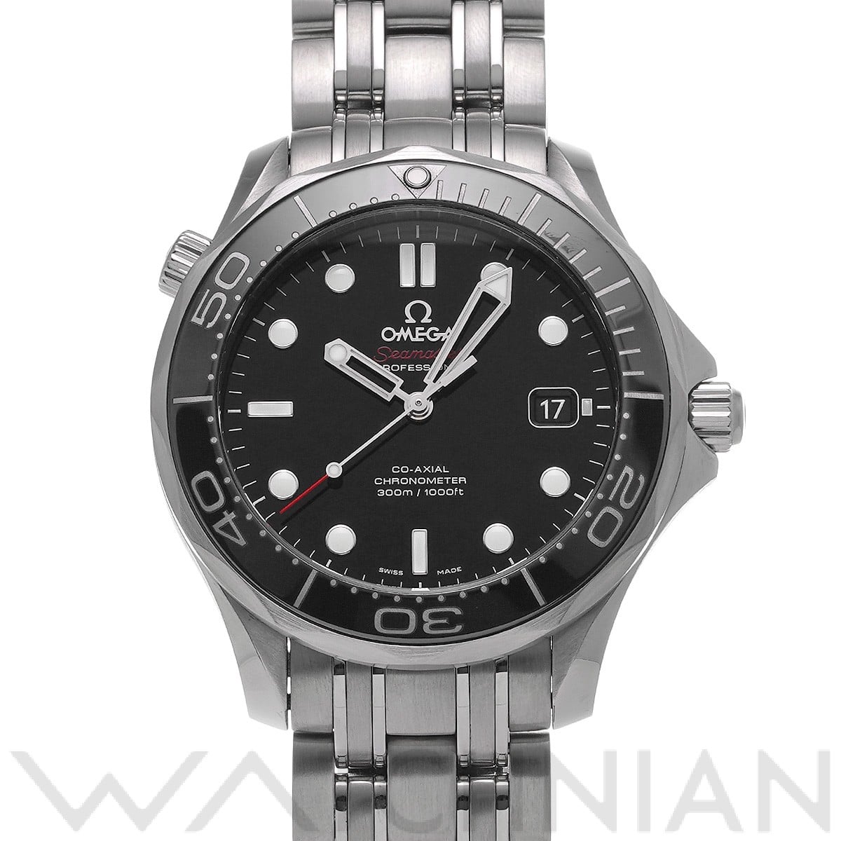 オメガ シーマスター ダイバー300 コーアクシャル 212.30.41.20.01.003 ブラック メンズ 時計 【中古】【wristwatch】