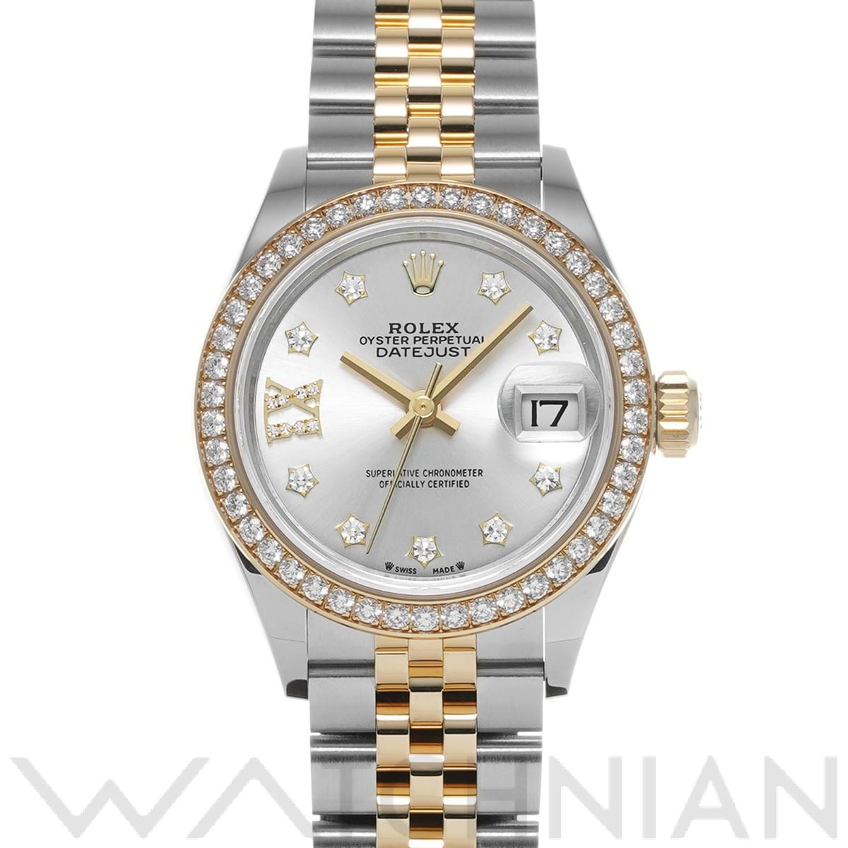 ロレックス レディ デイトジャスト 28 279383RBR シルバー/ダイヤモンド レディース 時計 【中古】【wristwatch】