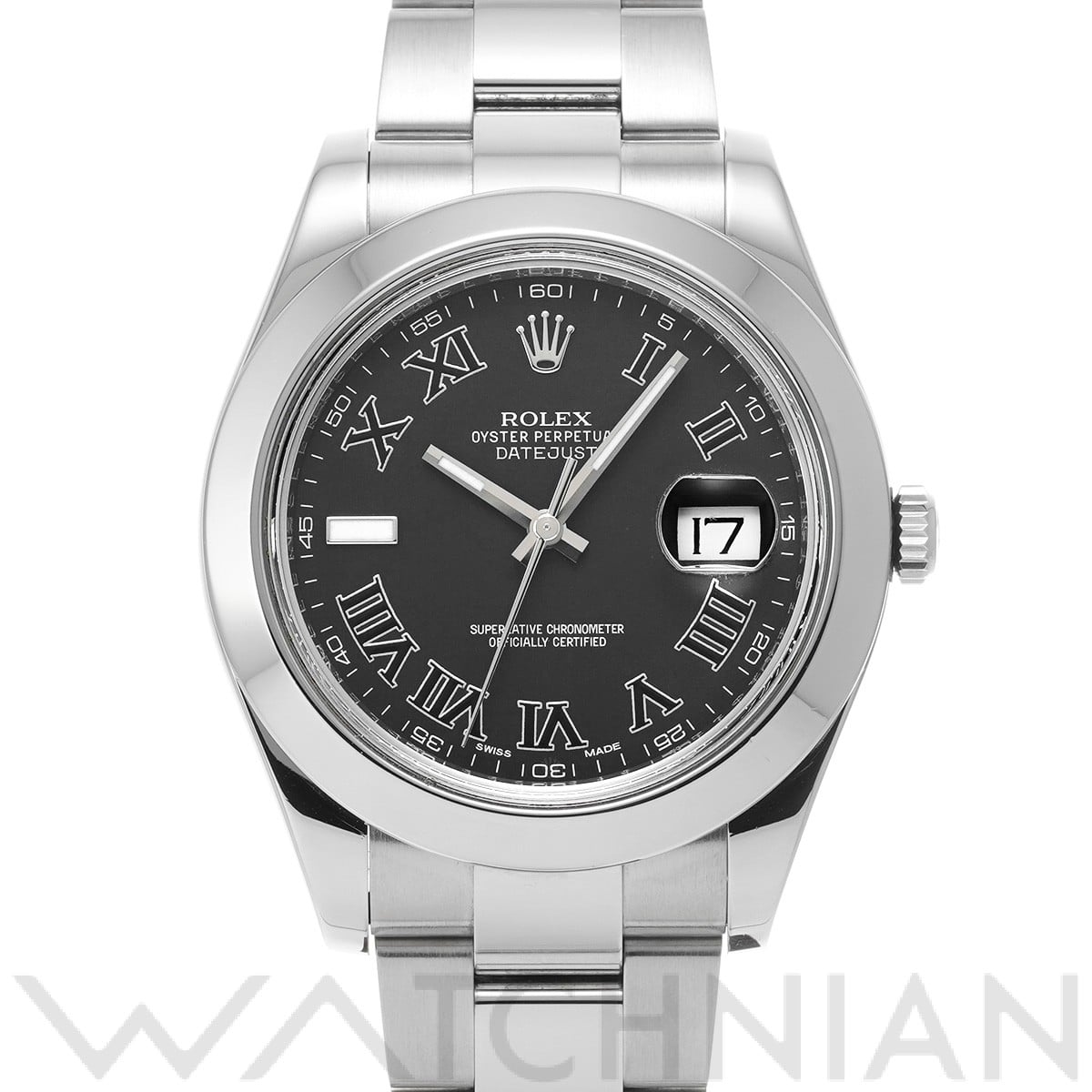 ロレックス デイトジャスト II 116300 ブラック メンズ 時計 【中古】【wristwatch】