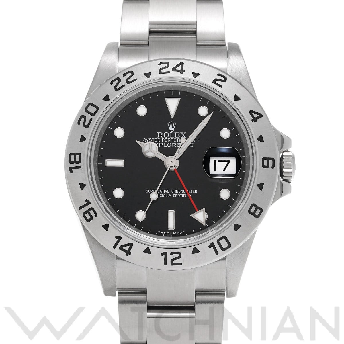 ロレックス エクスプローラーII 16570 ブラック メンズ 時計 【中古】【wristwatch】