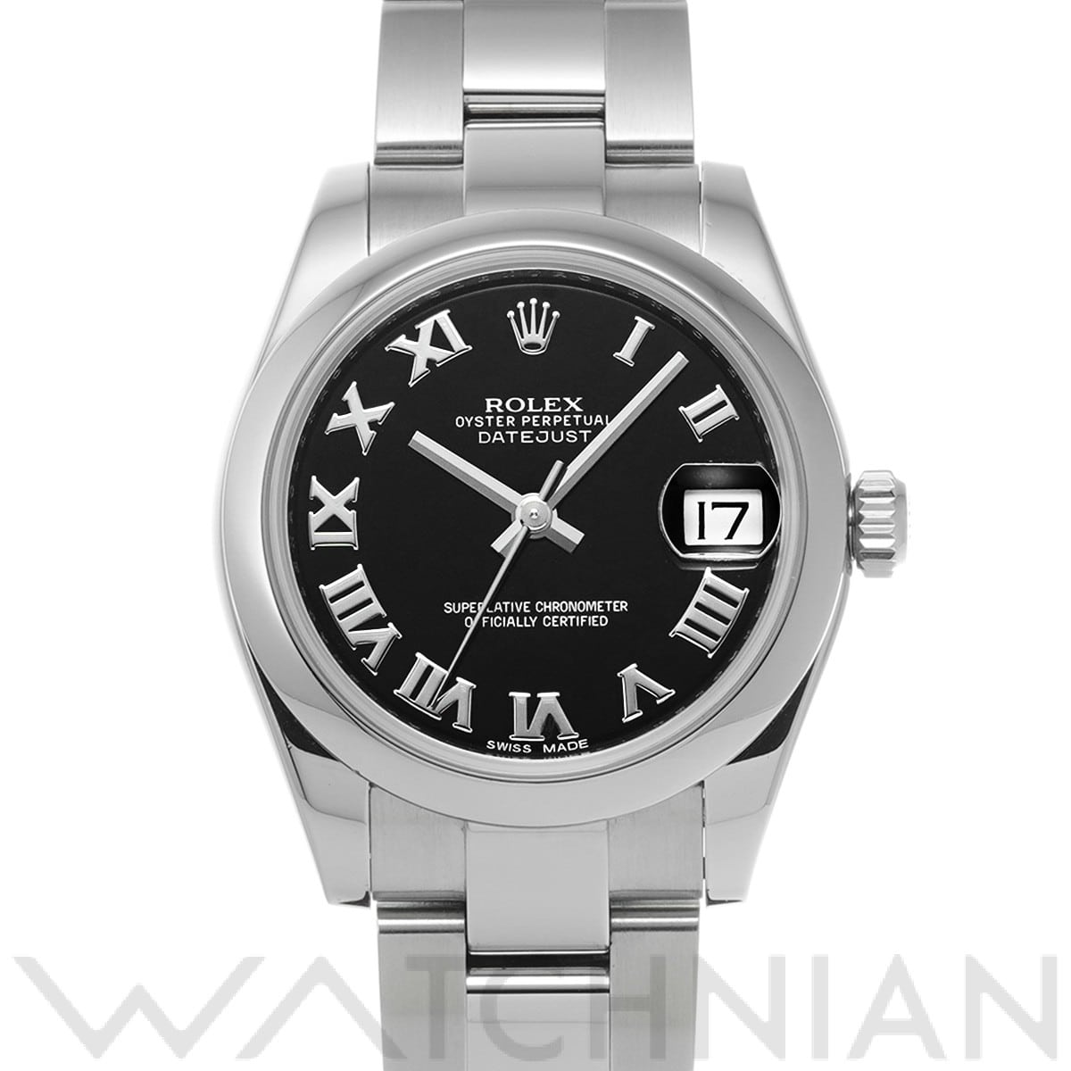 ロレックス デイトジャスト 31 178240 ブラック ユニセックス 時計 【中古】【wristwatch】