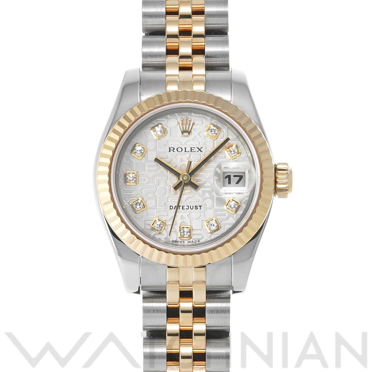 ロレックス デイトジャスト 179173G シルバーコンピュータ/ダイヤモンド レディース 時計 【中古】【wristwatch】