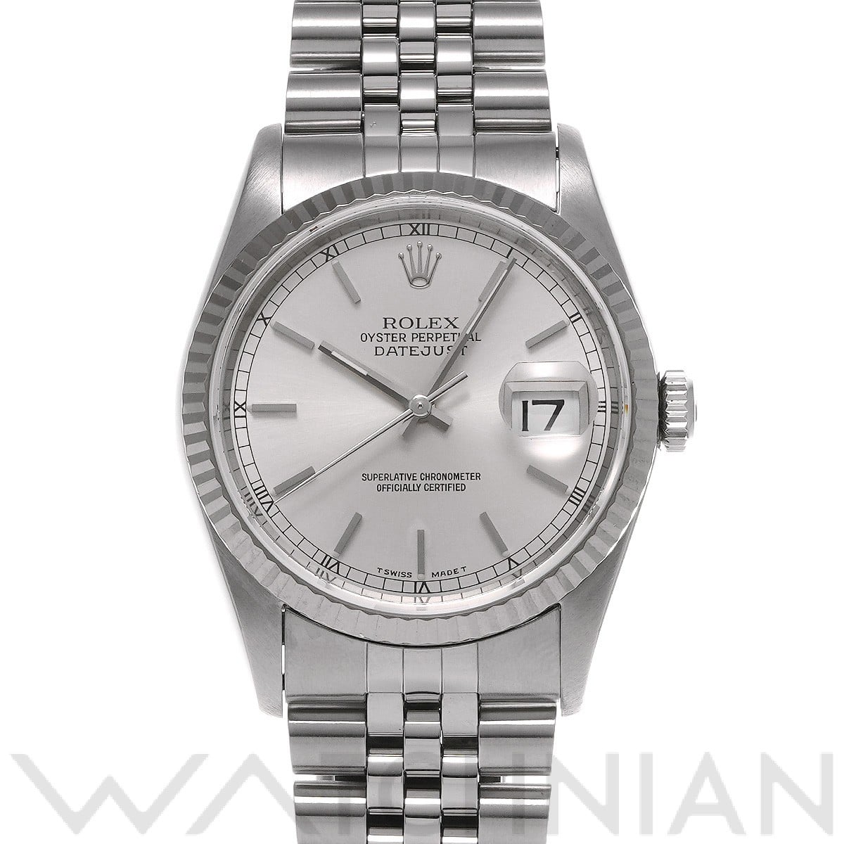 ロレックス デイトジャスト 16234 シルバー メンズ 時計 【中古】【wristwatch】