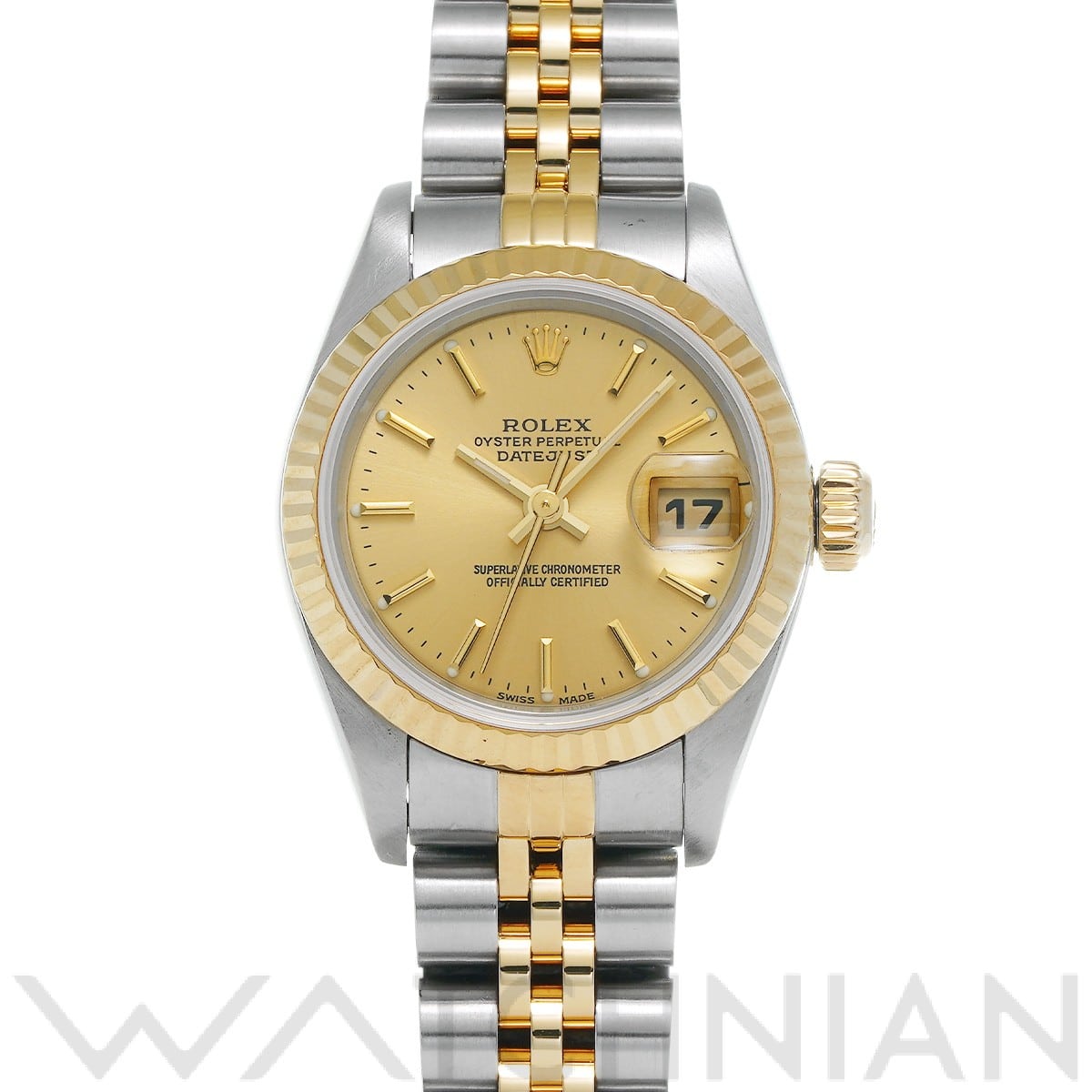 ロレックス デイトジャスト 79173 シャンパン レディース 時計 【中古】【wristwatch】