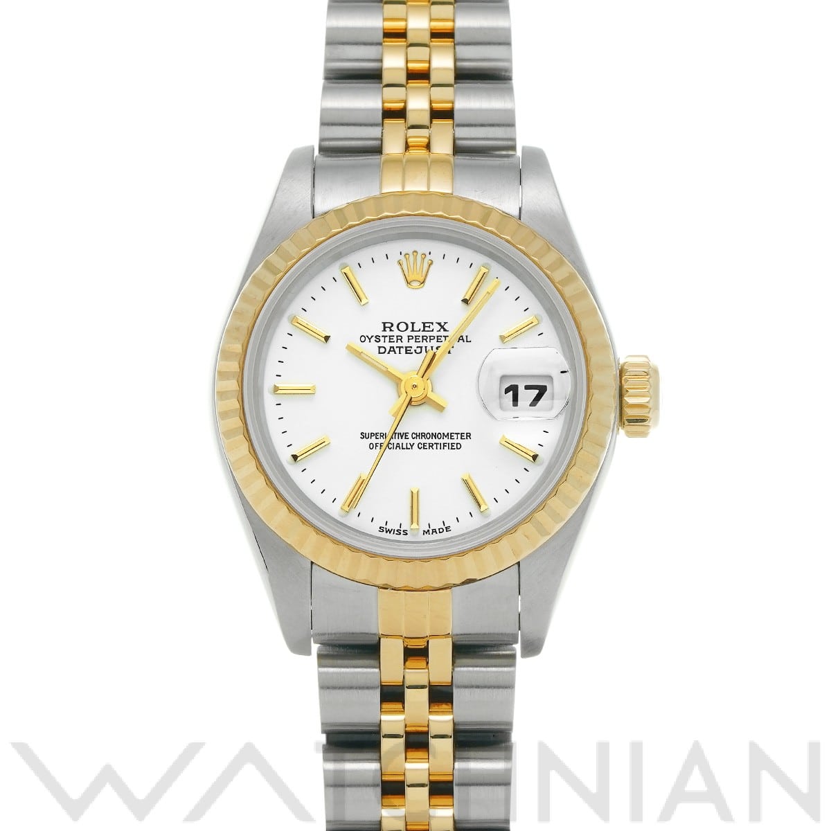 ロレックス デイトジャスト 79173 ホワイト レディース 時計 【中古】【wristwatch】