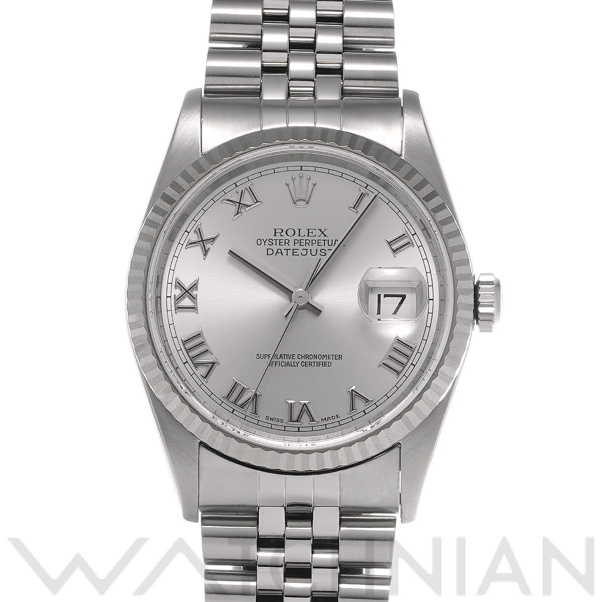 ロレックス デイトジャスト 16234 グレー メンズ 時計 【中古】【wristwatch】