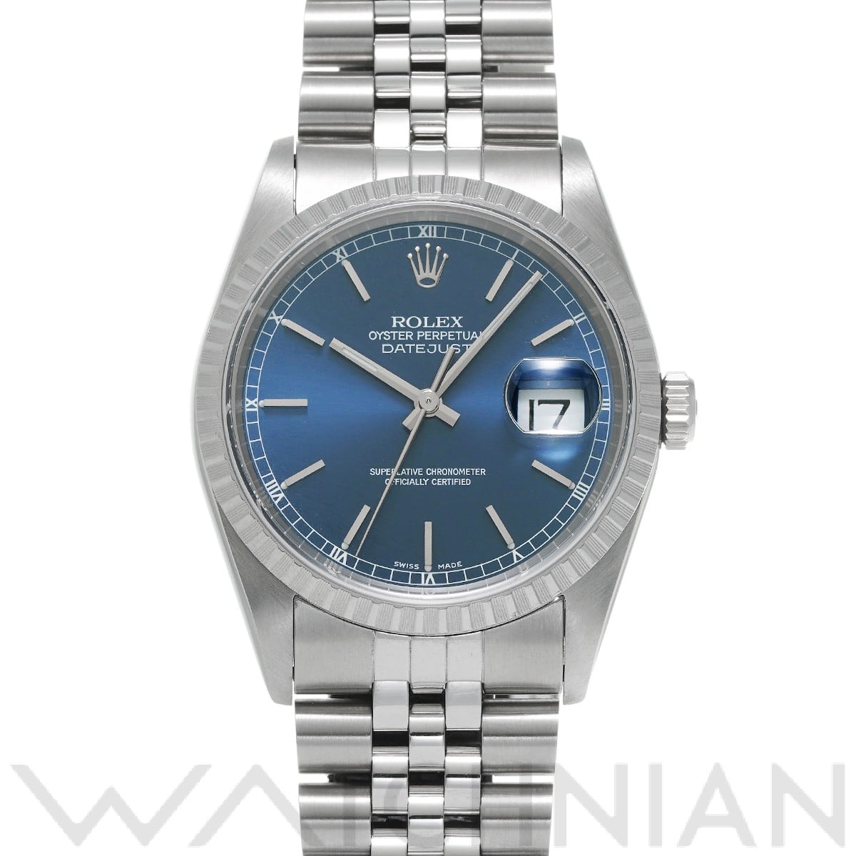 ロレックス デイトジャスト 16220 ブルー メンズ 時計 【中古】【wristwatch】