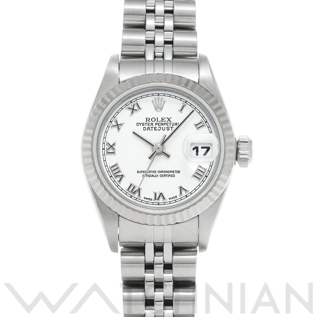 ロレックス デイトジャスト 79174 ホワイト レディース 時計 【中古】【wristwatch】