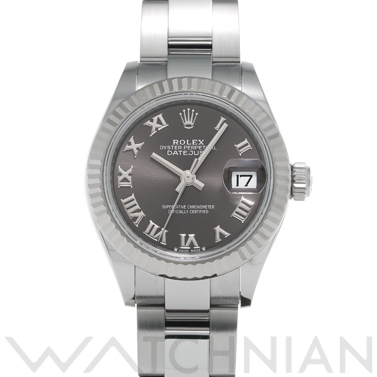 ロレックス レディ デイトジャスト 28 279174 ダークグレー レディース 時計 【中古】【wristwatch】