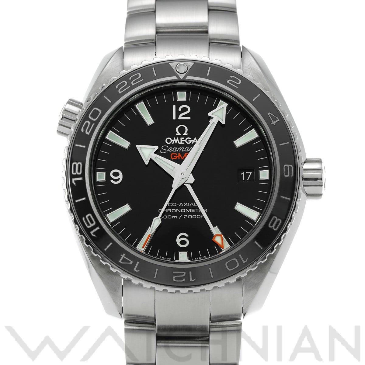オメガ / OMEGA シーマスター プラネットオーシャン 600 コーアクシャル GMT 232.30.44.22.01.001 ブラック メンズ 時計 【中古】【wristwatch】