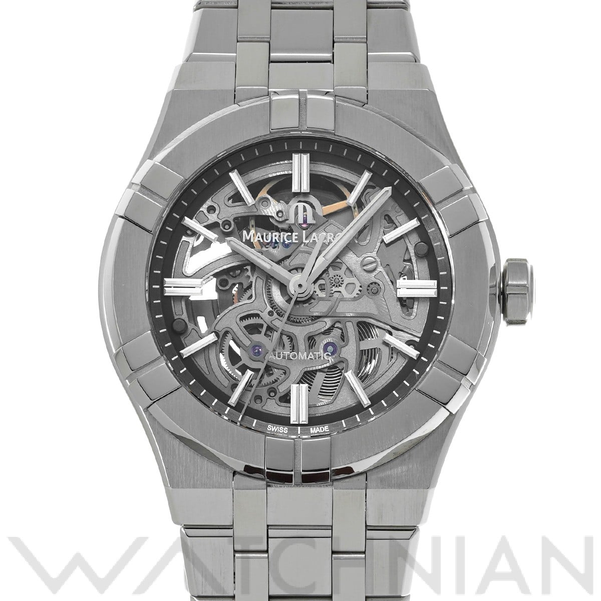 モーリス ラクロア アイコン オートマティック AI6007-SS002-030-1 グレー メンズ 時計 【中古】【wristwatch】