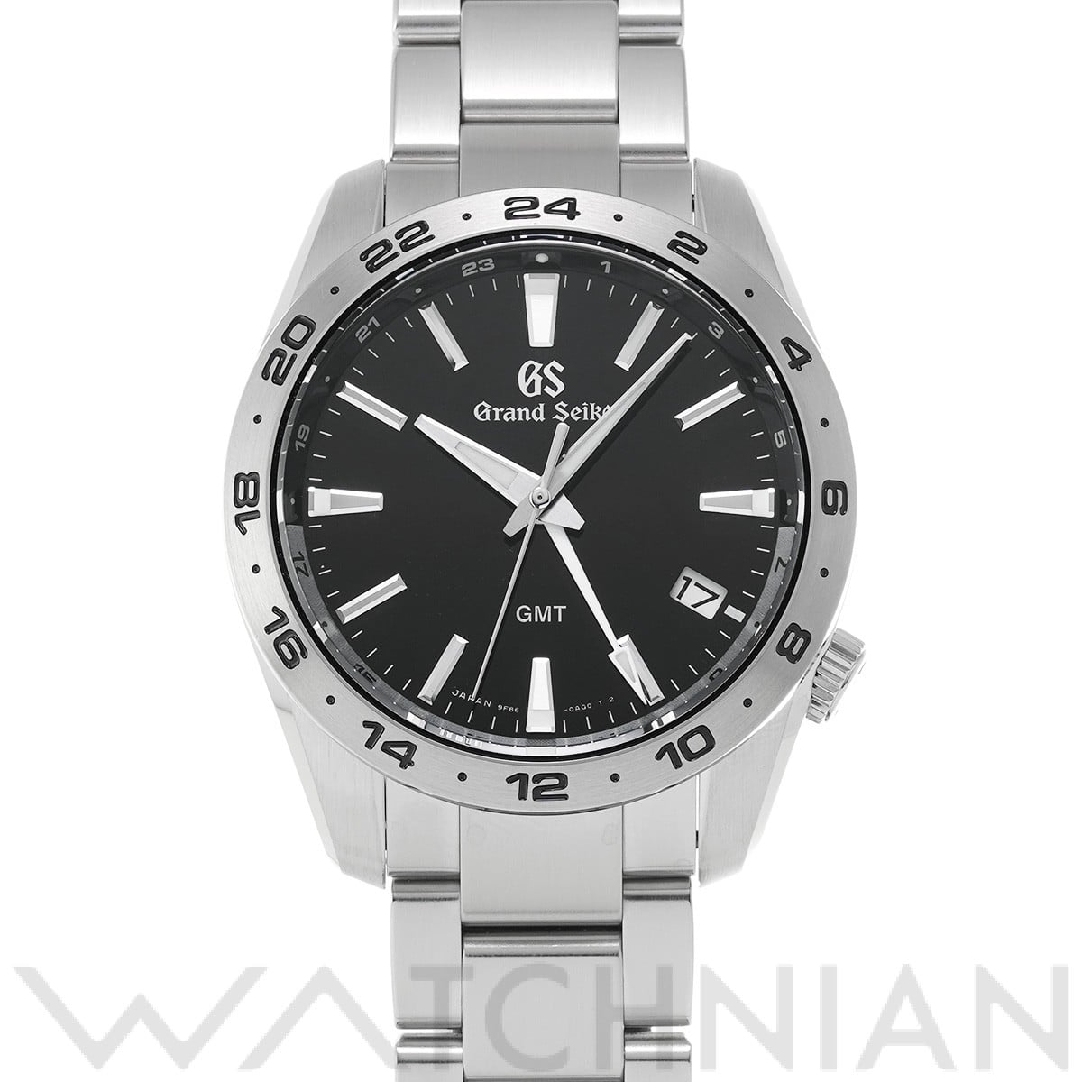 グランドセイコー スポーツコレクション 9Fクォーツ GMT SBGN027 ブラック メンズ 時計 【中古】【wristwatch】