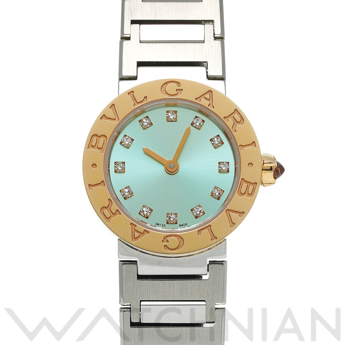 ブルガリ ブルガリブルガリ LISA BBP23SG グリーン/ダイヤモンド レディース 時計 【中古】【wristwatch】