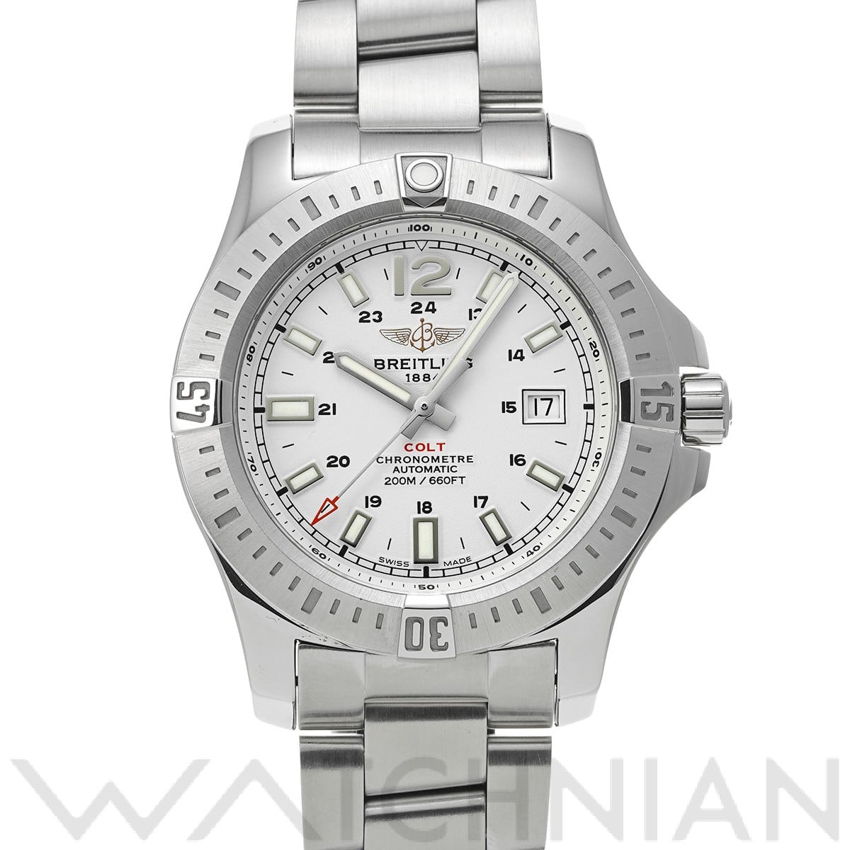 ブライトリング コルト オートマチック A1738811/G791 ホワイト メンズ 時計 【中古】【wristwatch】