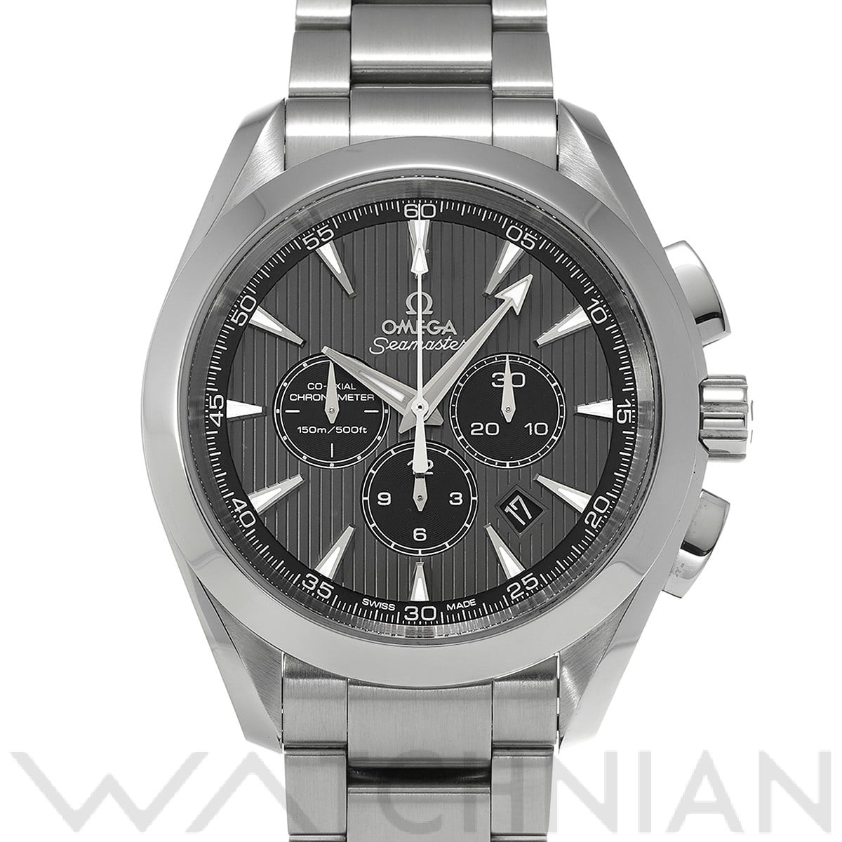 オメガ / OMEGA シーマスター アクアテラ コーアクシャル クロノグラフ 231.10.44.50.06.001 グレー/ブラック メンズ 時計 【中古】【wristwatch】