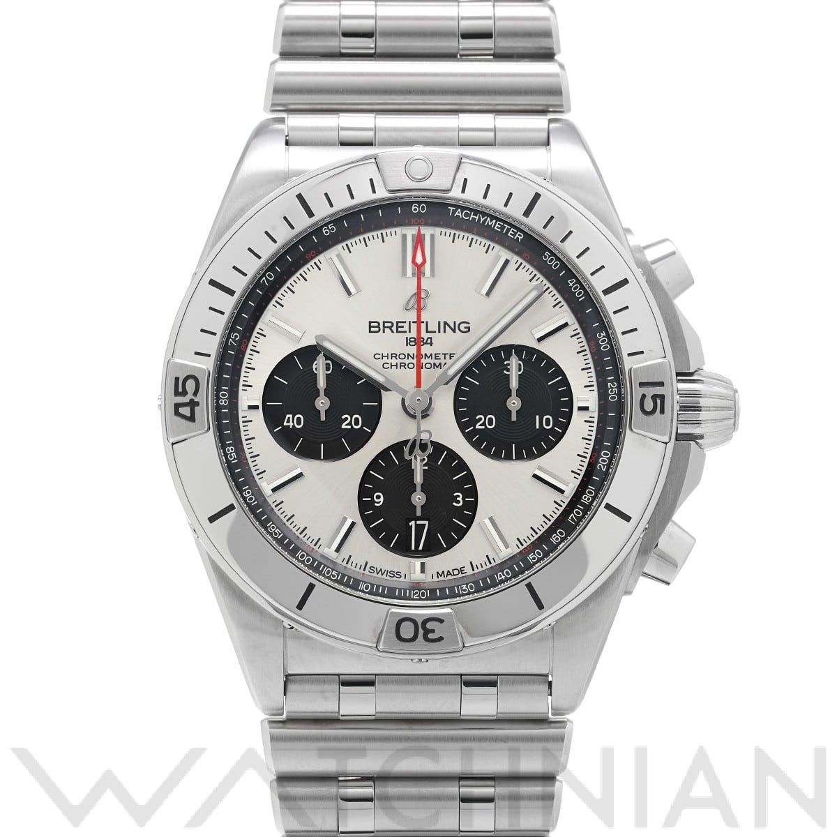 ブライトリング クロノマット B01 42 AB0134101G1A1 シルバー/ブラック メンズ 時計 【中古】【wristwatch】
