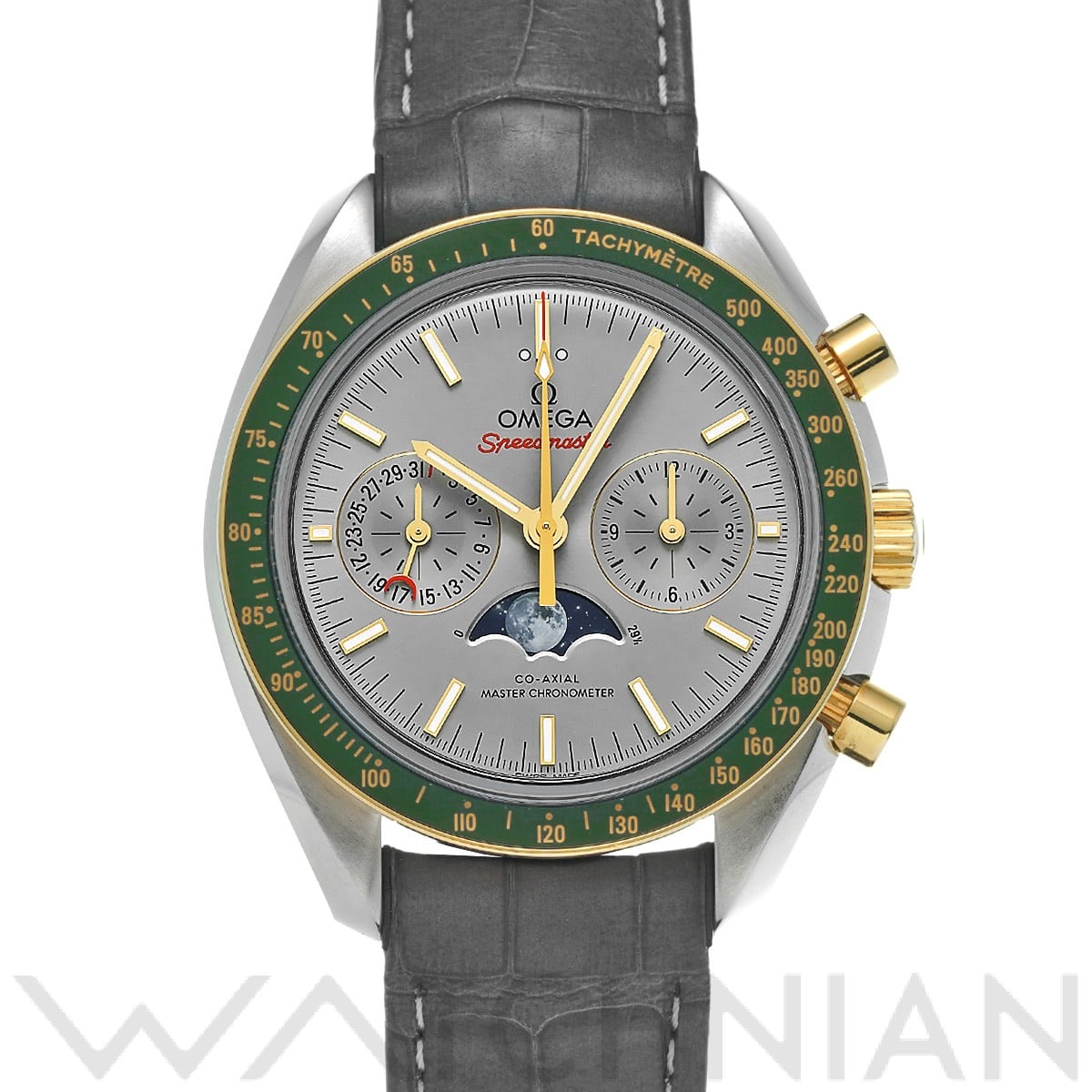 オメガ スピードマスター コーアクシャル マスタークロノメーター ムーンフェイズ 304.23.44.52.06.001 グレー メンズ 時計 【中古】【wristwatch】