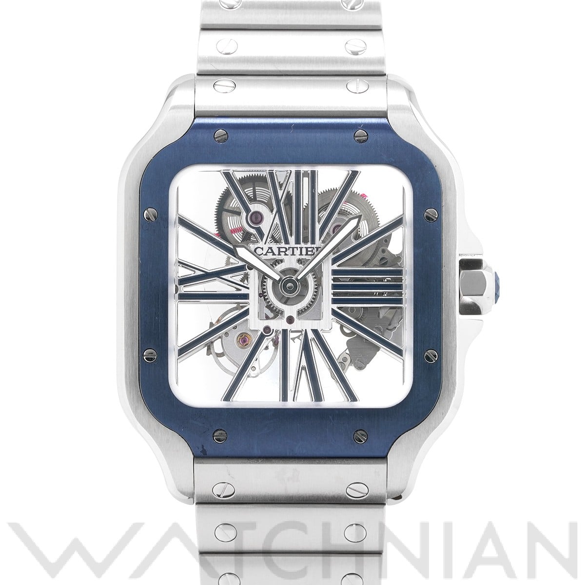 カルティエ サントス ドゥ カルティエ スケルトン LM WHSA0026 スケルトン メンズ 時計 【中古】【wristwatch】