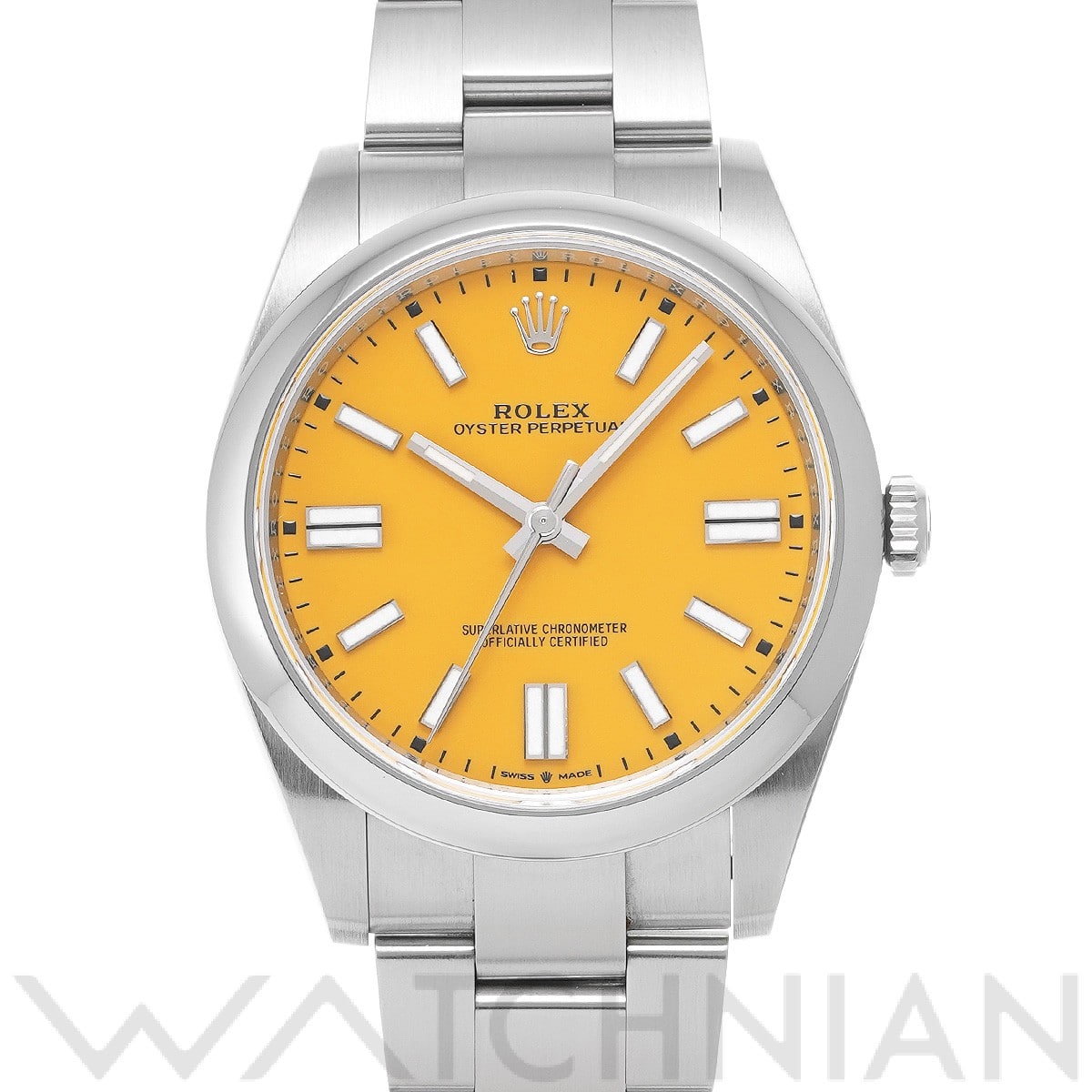 ロレックス オイスターパーペチュアル 41 124300 イエロー メンズ 時計 【中古】【wristwatch】