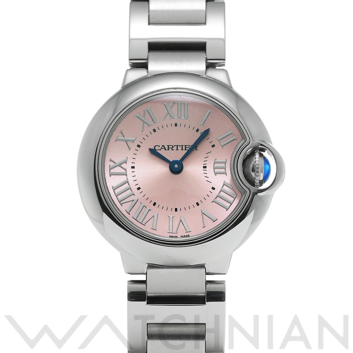 カルティエ / CARTIER バロンブルー ドゥ カルティエ 28mm W6920038 ピンク レディース 時計 【中古】【wristwatch】