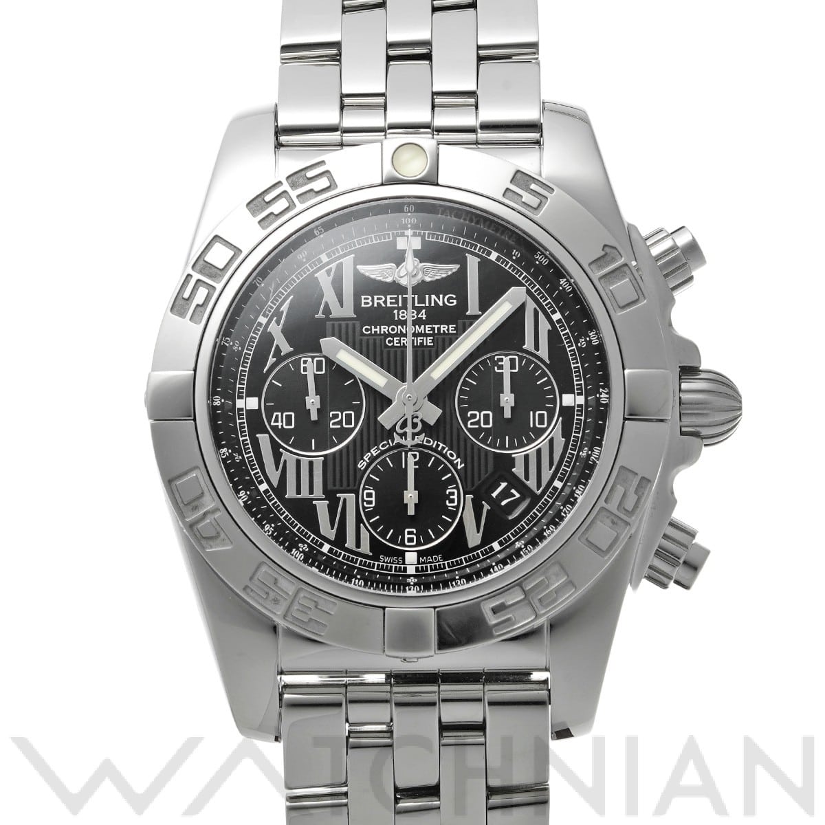 ブライトリング クロノマット 44 AB011012/BD89 ブラック メンズ 時計 【中古】【wristwatch】