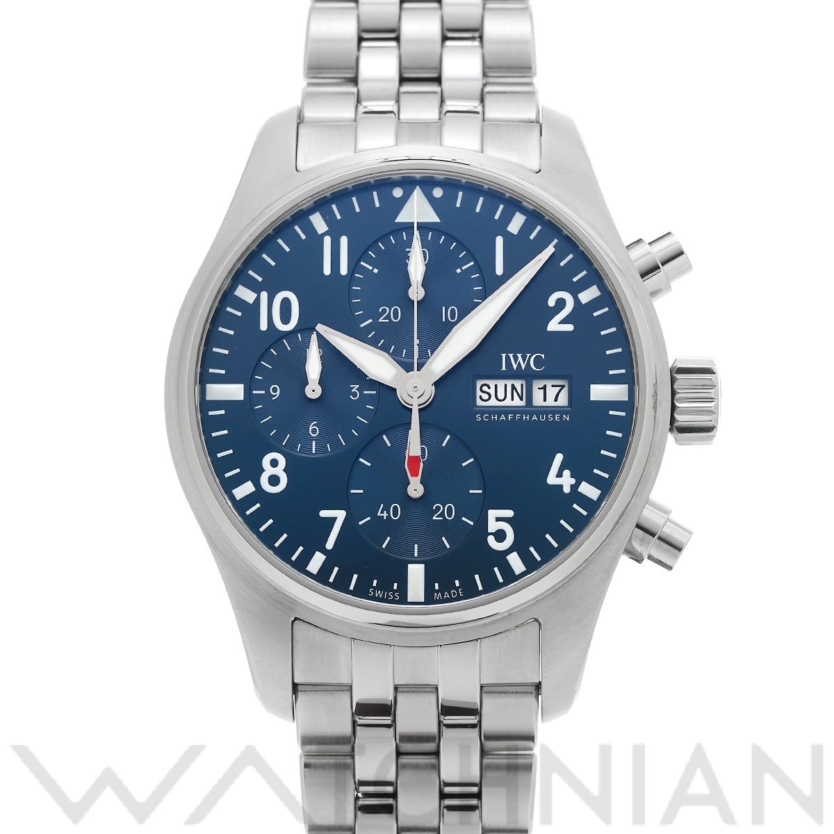 IWC パイロットウォッチ クロノグラフ 41 IW388102 ブルー メンズ 時計 【中古】【wristwatch】