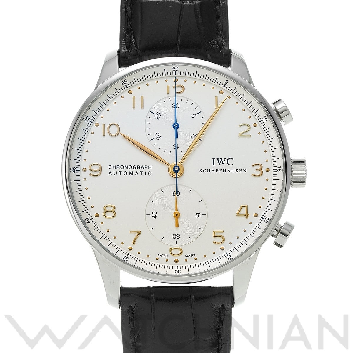 IWC ポルトギーゼ クロノグラフ IW371445 シルバー メンズ 時計 【中古】【wristwatch】