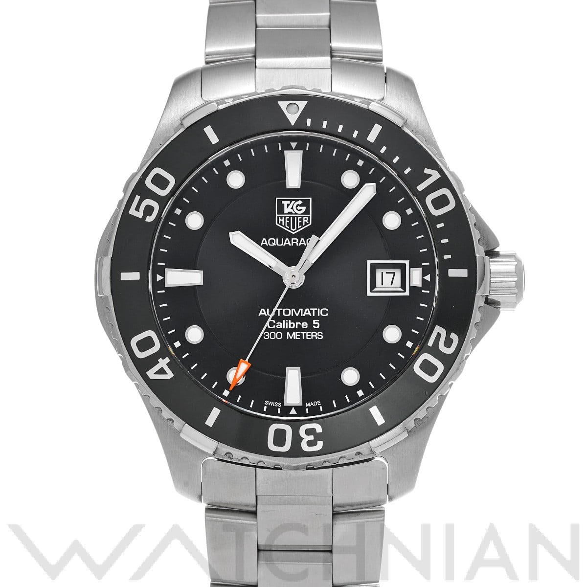 タグ ホイヤー / TAG HEUER アクアレーサー キャリバー5 WAN2110.BA0822 ブラック メンズ 時計 【中古】【wristwatch】