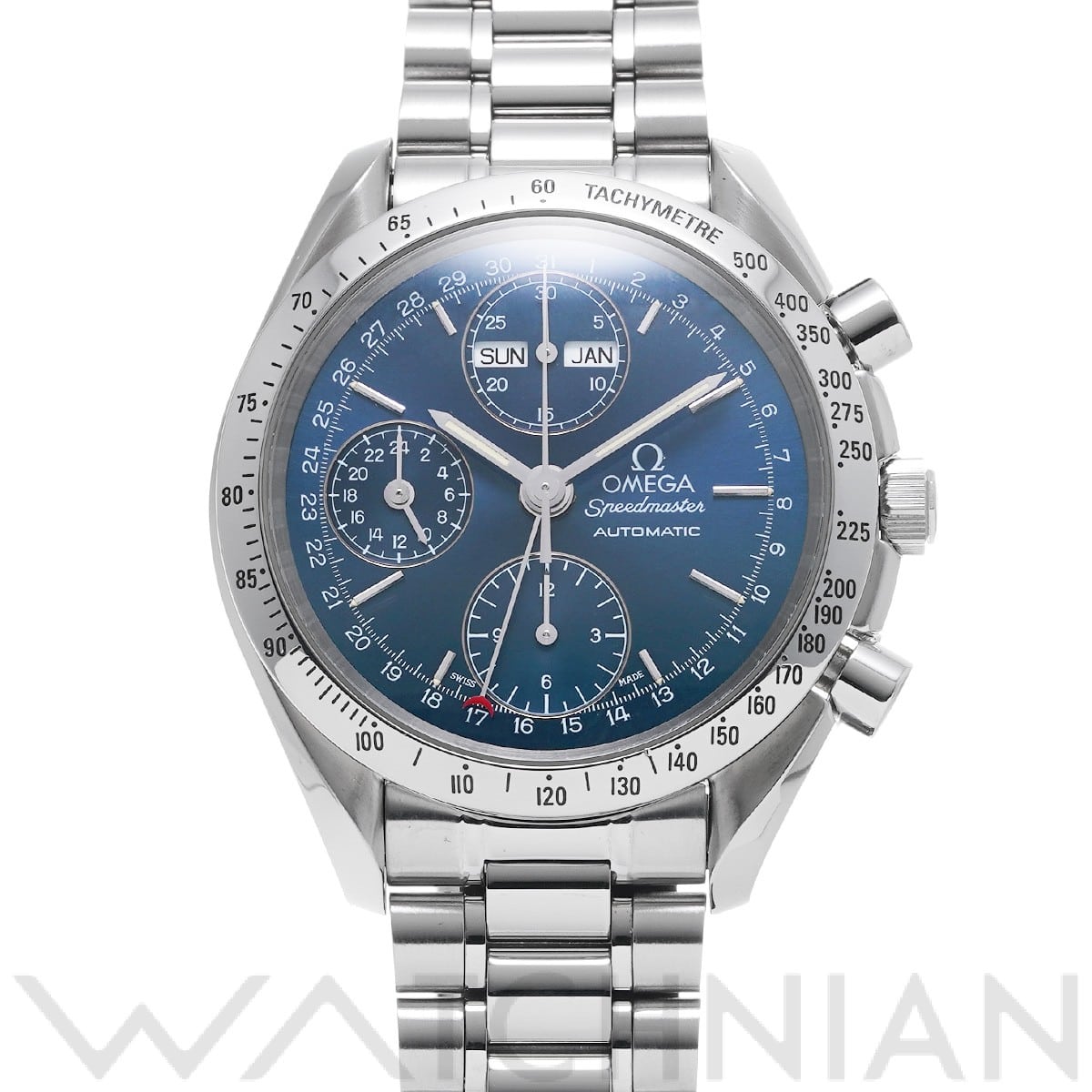 オメガ スピードマスター トリプルカレンダー 3521.80 ブルー メンズ 時計 【中古】【wristwatch】