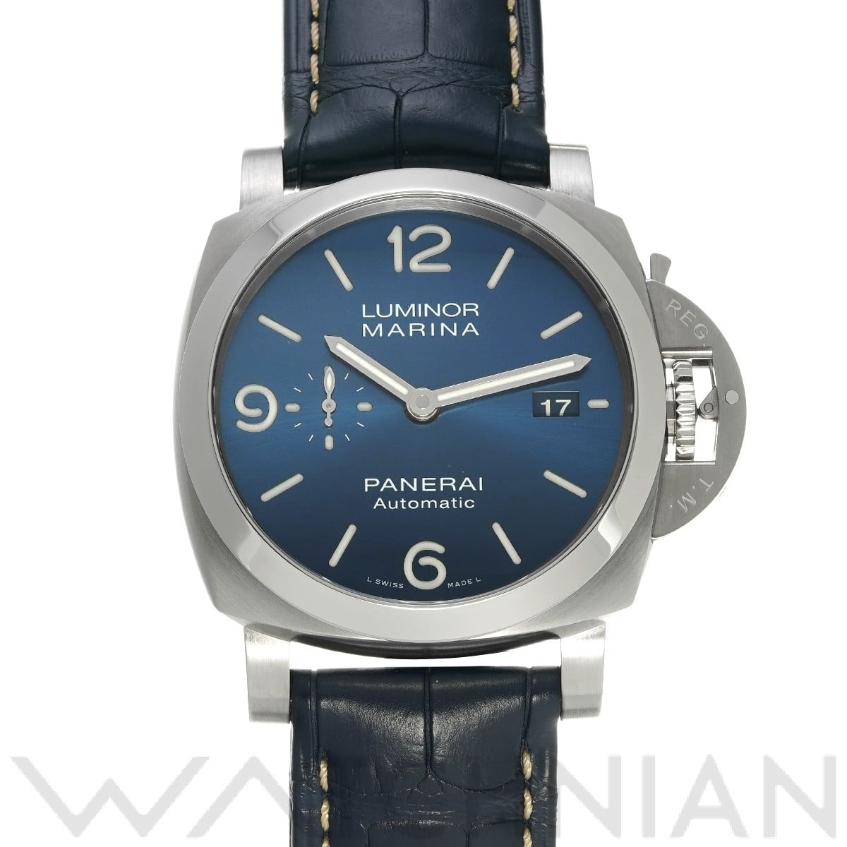 パネライ ルミノールマリーナ PAM01313 ブルー メンズ 時計 【中古】【wristwatch】