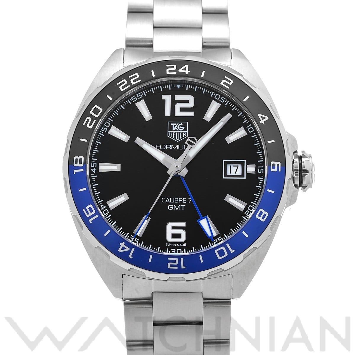 タグ ホイヤー / TAG HEUER フォーミュラ1 キャリバー7 GMT WAZ211A.BA0875 ブラック メンズ 時計 【中古】【wristwatch】