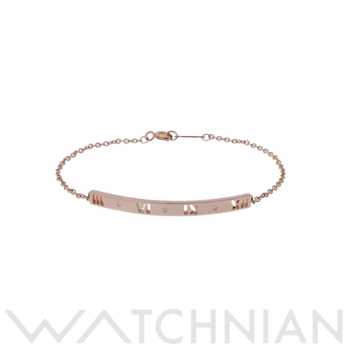 ティファニー アトラスピアスド ブレスレット 3PD ゴールド K18ピンクゴールド PG レディース ジュエリー 【中古】【jewelry】