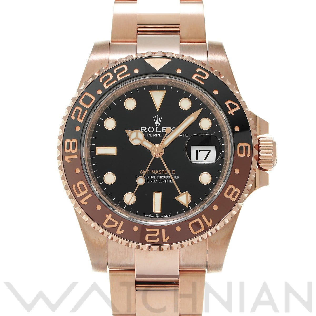 ロレックス GMTマスターII 126715CHNR ブラック メンズ 時計 【中古】【wristwatch】