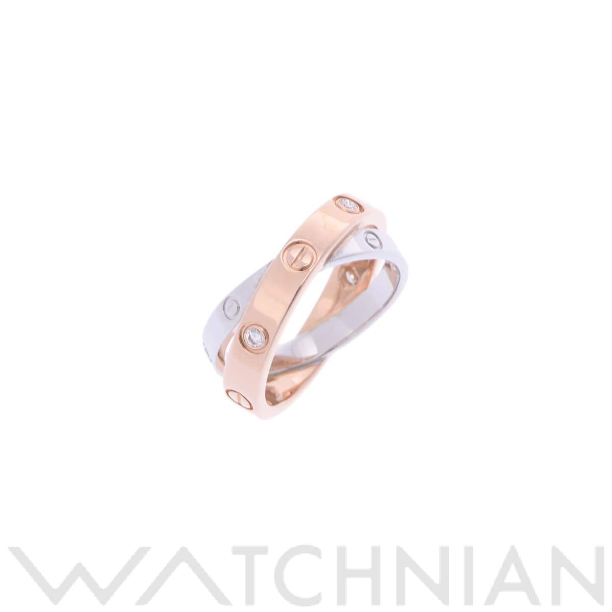 カルティエ ビーラブリング #46 ゴールド K18ピンクゴールド PG/K18ホワイトゴールド WG レディース ジュエリー 【中古】【jewelry】