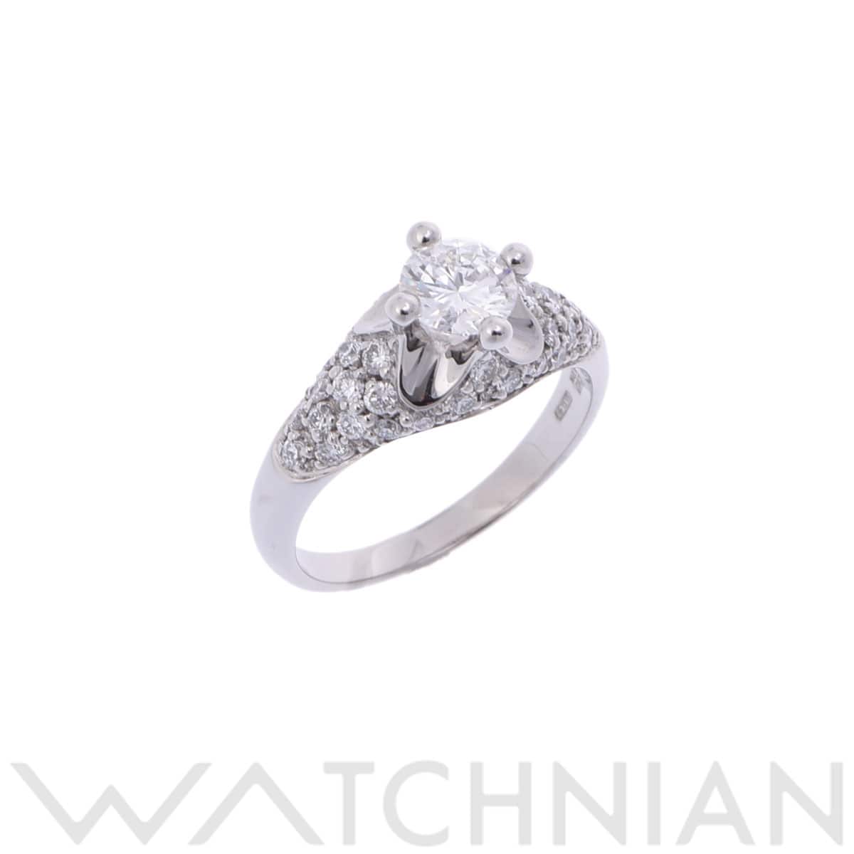 ブルガリ コロナリング シルバー Pt950プラチナ レディース ジュエリー 【中古】【jewelry】