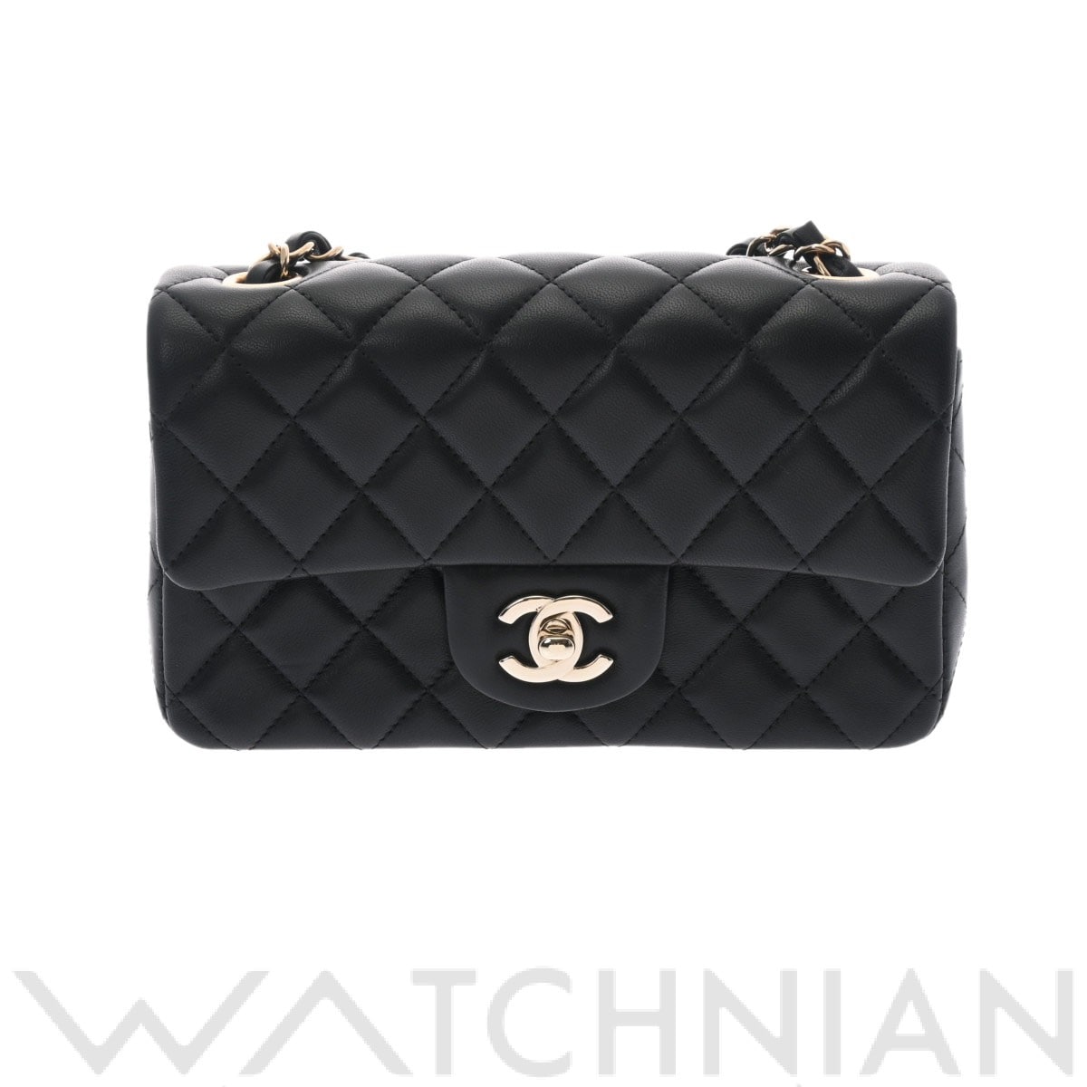 シャネル / CHANEL ミニフラップバッグ 20 ブラック/ゴールド金具 A69900 ラムスキン レディース バッグ 【中古】【bag】