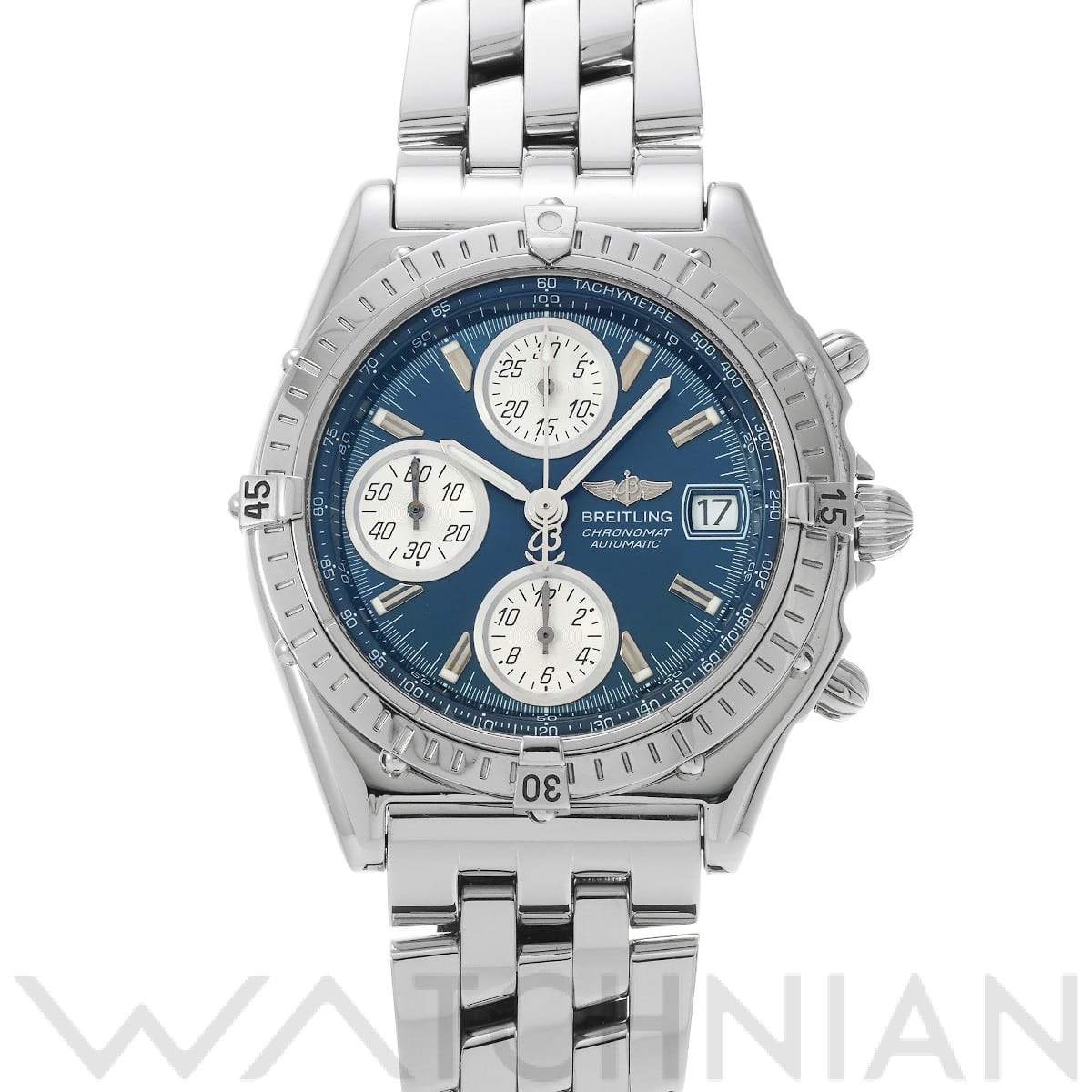 ブライトリング / BREITLING クロノマット ブラックバード A13050 ブルー/シルバー メンズ 時計 【中古】【wristwatch】