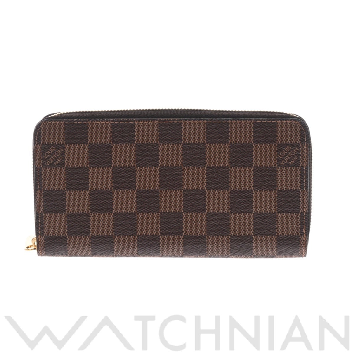 ルイ ヴィトン ダミエ ジッピーウォレット ブラウン N41661 ダミエキャンバス ユニセックス 財布 【中古】【purse】