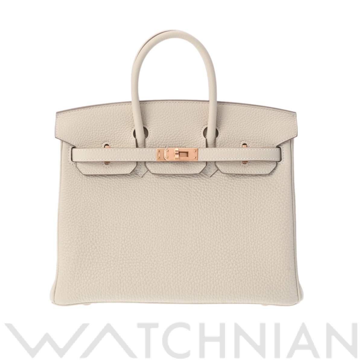 エルメス / HERMES バーキン 25 クレ/ローズゴールド金具 トゴ レディース バッグ 【新品】【bag】